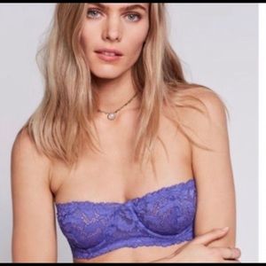 NWT FP Love Letters Bra Deep Periwinkle 32DD